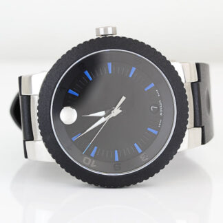 Movado Sport Edge Black Dial Stainless Steel Case Watch