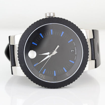 Movado Sport Edge Black Dial Stainless Steel Case Watch