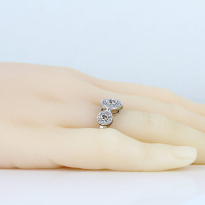 10KWG Champagne Diamond Anniversary Cocktail Ring by Jewel America Gift - Image 6