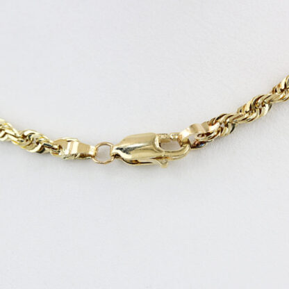 Vintage 24" 10KYG Solid Rope Chain Necklace 3MM - Image 4