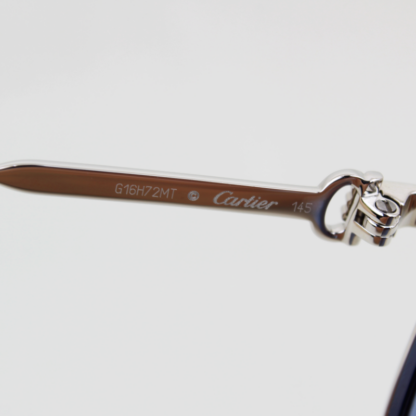 Cartier Men's Core Pilot Silver Première de Cartier Sunglasses CT0270S - Image 6