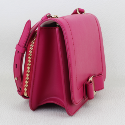 Salvatore Ferragamo Smooth Calfskin Vara Bow Pink Crossbody Bag - Image 10