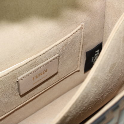Fendi Kan U FF Zucca Embossed Shoulder Bag with Original Box - Image 6