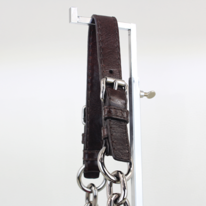 Prada Vitello Shine Leather Fringe Shoulder Bag - Image 9