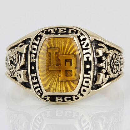 1971 Long Beach Poly Polytechnic High School Class Ring 10K Gold Herff Jones LBP