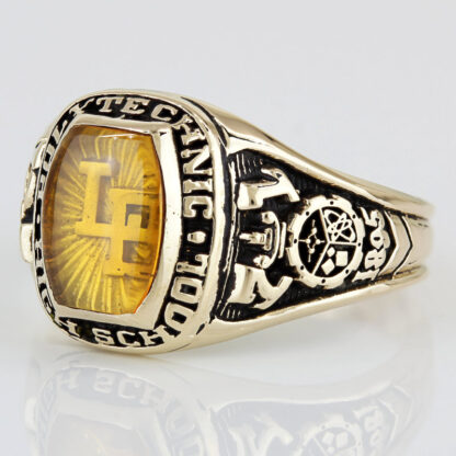 1971 Long Beach Poly Polytechnic High School Class Ring 10K Gold Herff Jones LBP - Image 2