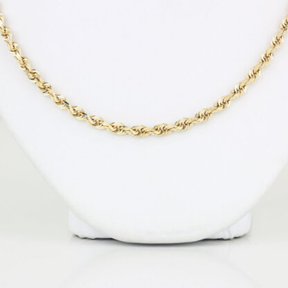 14KYG 20.5-inch Rope Chain Necklace 3MM by Michael Anthony