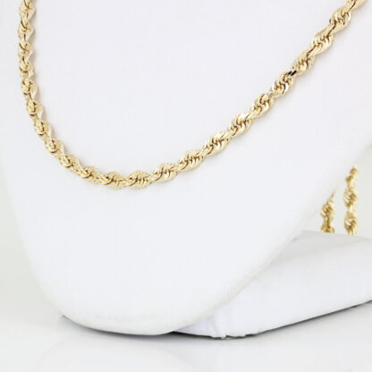 14KYG 20.5-inch Rope Chain Necklace 3MM by Michael Anthony - Image 2