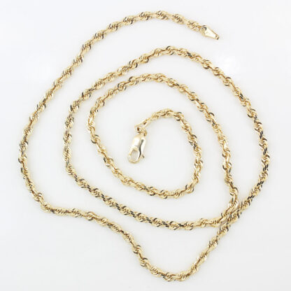 14KYG 20.5-inch Rope Chain Necklace 3MM by Michael Anthony - Image 5