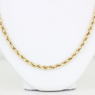 10KYG 25 inch Rope Chain Necklace 3.5MM