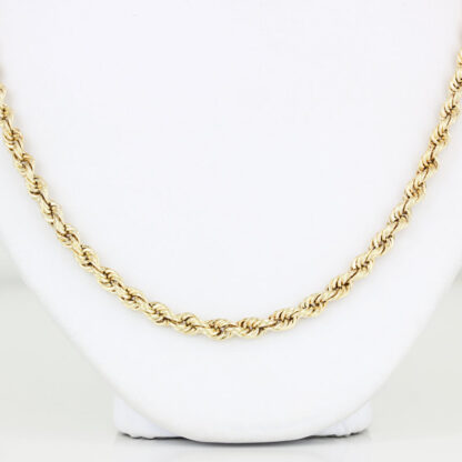 10KYG 25 inch Rope Chain Necklace 3.5MM