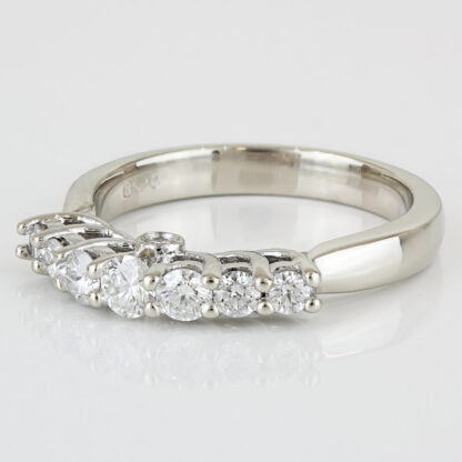 14KWG Diamond Wedding Anniversary Band Ring by Gold Crest Inc. .58CTW - Image 2