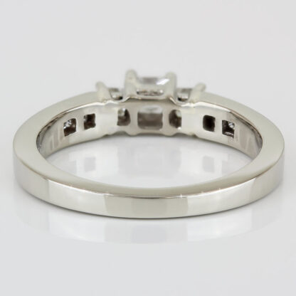 14KWG Princess Diamond Ring 7-Stone Wedding Anniversary Engagement Gift - Image 4