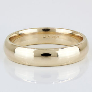 Men's 14KYG Comfort Wedding Band Ring Size 11 by Tropical Jewelry