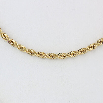 14KYG Rope Chain Necklace 16" 2mm 5.8g Choker or Children's Necklace Gift - Image 3