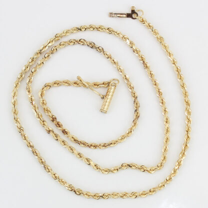 14KYG Rope Chain Necklace 16" 2mm 5.8g Choker or Children's Necklace Gift - Image 5