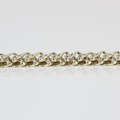 Vintage Estate Diamond Anniversary Tennis Bracelet 10K Gold 3.0ct C.1995 Gift - Image 3