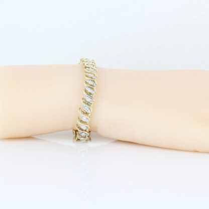 Vintage Estate Diamond Anniversary Tennis Bracelet 10K Gold 3.0ct C.1995 Gift - Image 6
