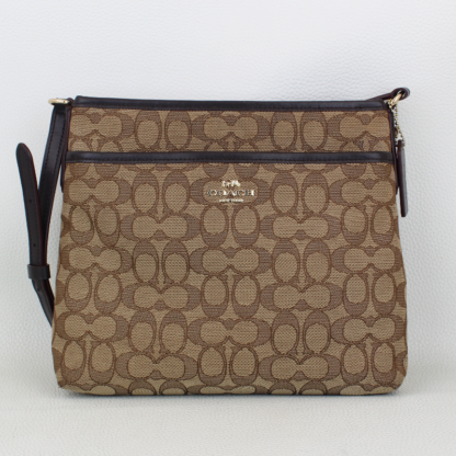 Coach Signature Jacquard File Crossbody Bag J1979-FT9980