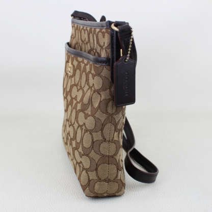 Coach Signature Jacquard File Crossbody Bag J1979-FT9980 - Image 4