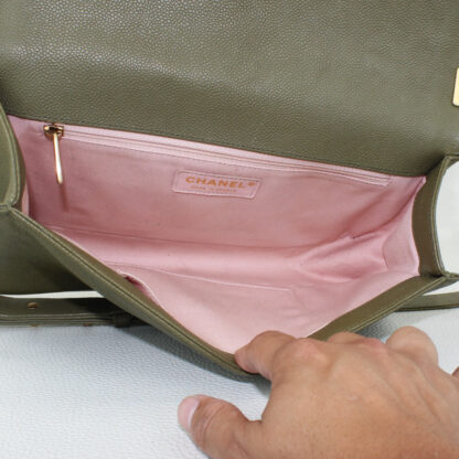 Chanel Quilted Caviar Med Boy Flap - Image 4