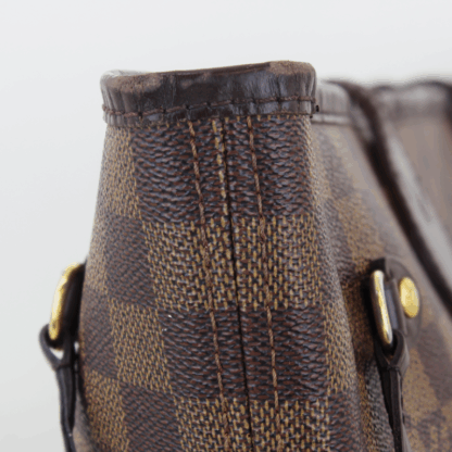 Louis Vuitton Neverfull MM Damier Ebene Red Interior Tote Bag - Image 6