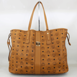 MCM Medium Liz Reversible Shopper Cognac Leather