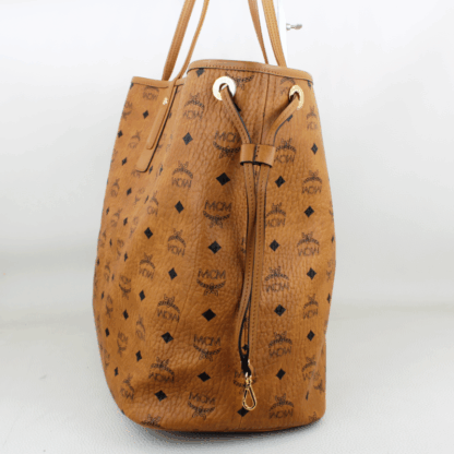 MCM Medium Liz Reversible Shopper Cognac Leather - Image 3