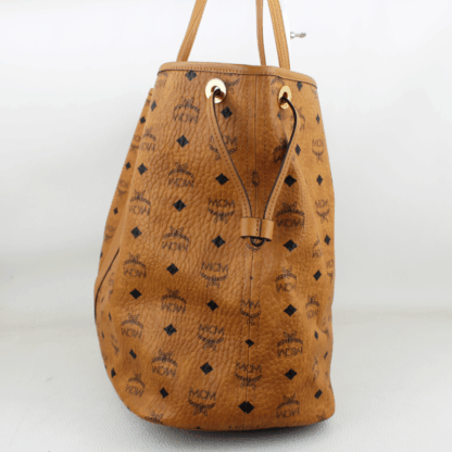 MCM Medium Liz Reversible Shopper Cognac Leather - Image 4