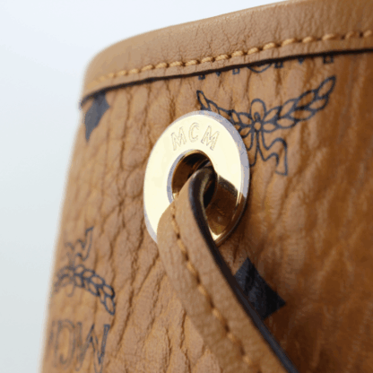 MCM Medium Liz Reversible Shopper Cognac Leather - Image 11