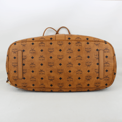 MCM Medium Liz Reversible Shopper Cognac Leather - Image 12