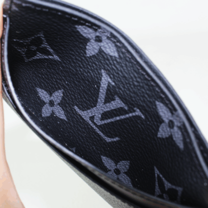 Louis Vuitton Monogram Eclipse Double Card Holder - Image 8