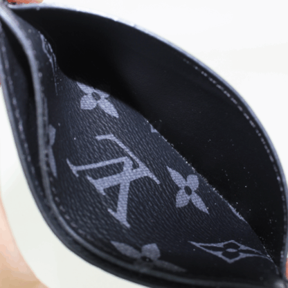 Louis Vuitton Monogram Eclipse Double Card Holder - Image 9