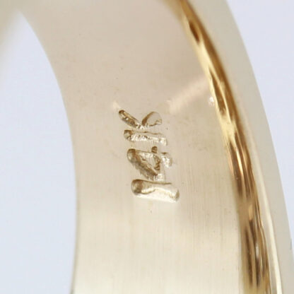 Vintage 14K Gold Urban Luxury Men's Diamond Ring Pave Cluster Bold Heavy Retro Band - Image 5