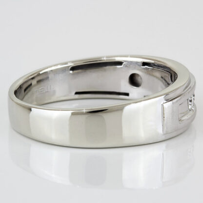 10KWG Diamond Men's Wedding Band Ring by MG Worldwide - Image 3