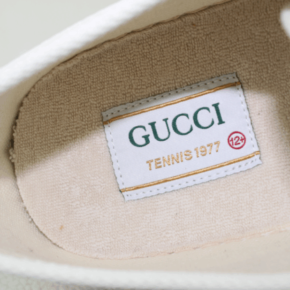 Gucci GG Monogram 1977 Tennis Platform Sneaker Beige & Ebony - Size 12.5EU/ 13US - Image 7
