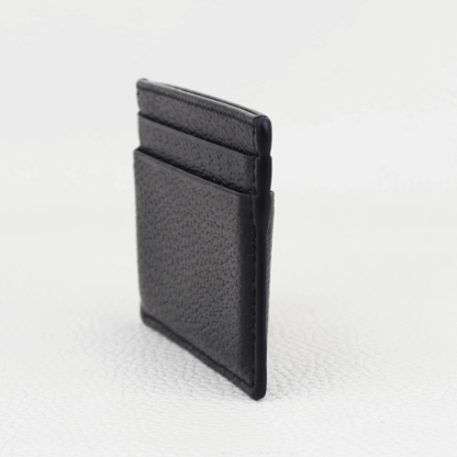 Gucci Black Pebbled Leather Animalier Card Holder Wallet Bee Emblem - Image 3
