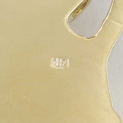 14K Solid Gold Santa Muerte Pendant Scales Sickle Protection Folk Saint Charm - Image 4