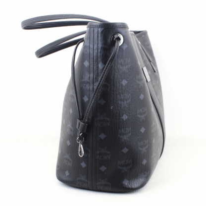 MCM Medium Black Visetos Liz Reversible Shopper Tote w/ Removable Pouch - Image 3