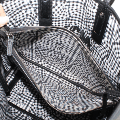 MCM Medium Black Visetos Liz Reversible Shopper Tote w/ Removable Pouch - Image 18