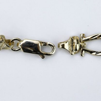 14K Yellow Gold Western Horseshoe Link Bracelet - Image 5
