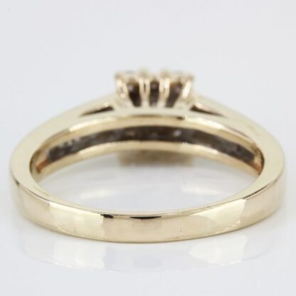 Vintage 14K Yellow Gold Diamond Bridal Band - Image 4