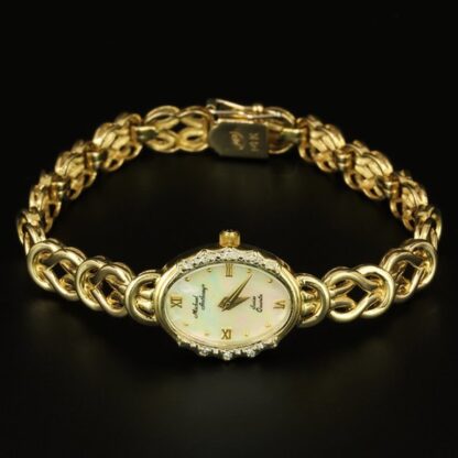 14k Yellow Gold Michael Anthony Watch - Image 9