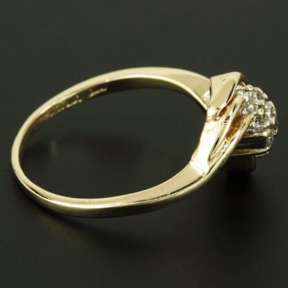 14K Gold Diamond Cluster Ring by Fritz Rossier - Image 5