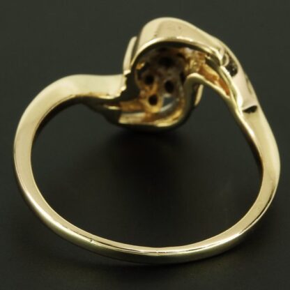 14K Gold Diamond Cluster Ring by Fritz Rossier - Image 3