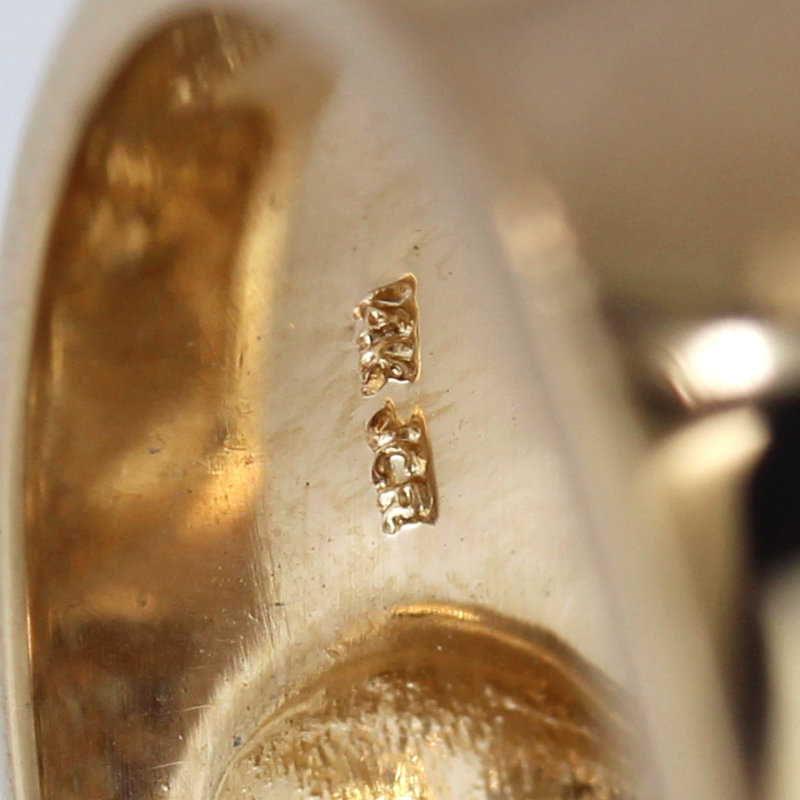 14K Yellow Gold Diamond Statement Ring Modernist Cocktail Anniversary Bold Gift - Image 5