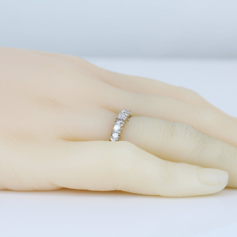 Vintage 1940s 14K Yellow Gold Diamond Wedding Ring Estate Bridal Art Deco Gift - Image 6