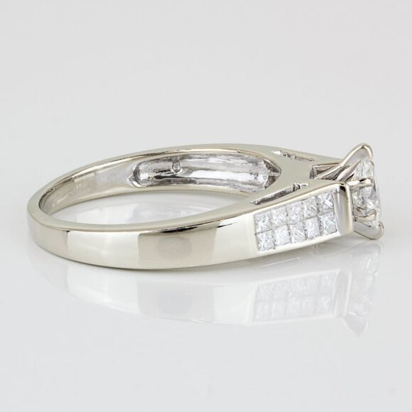 14k White Gold Marquise and Princess Diamond Anniversary/ Engagement Ring - Image 3
