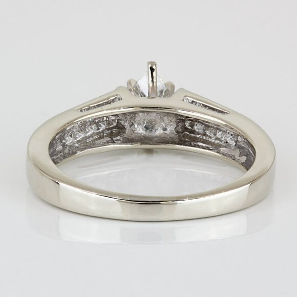 14k White Gold Marquise and Princess Diamond Anniversary/ Engagement Ring - Image 5