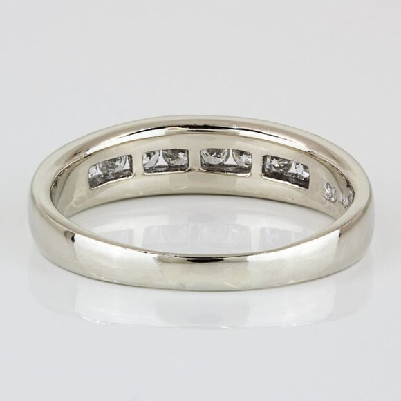14K White Gold Diamond Anniversary / Wedding Band Ring - Image 4